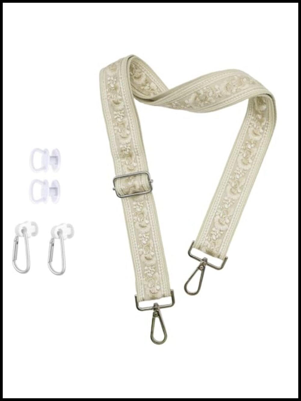 1.5" Wide Adjustable Canvas Purse Strap Crossbody Bag Replacement
